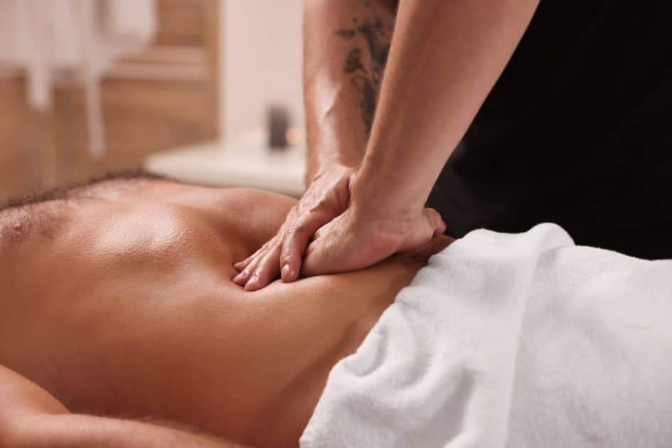 Abdominal male massage