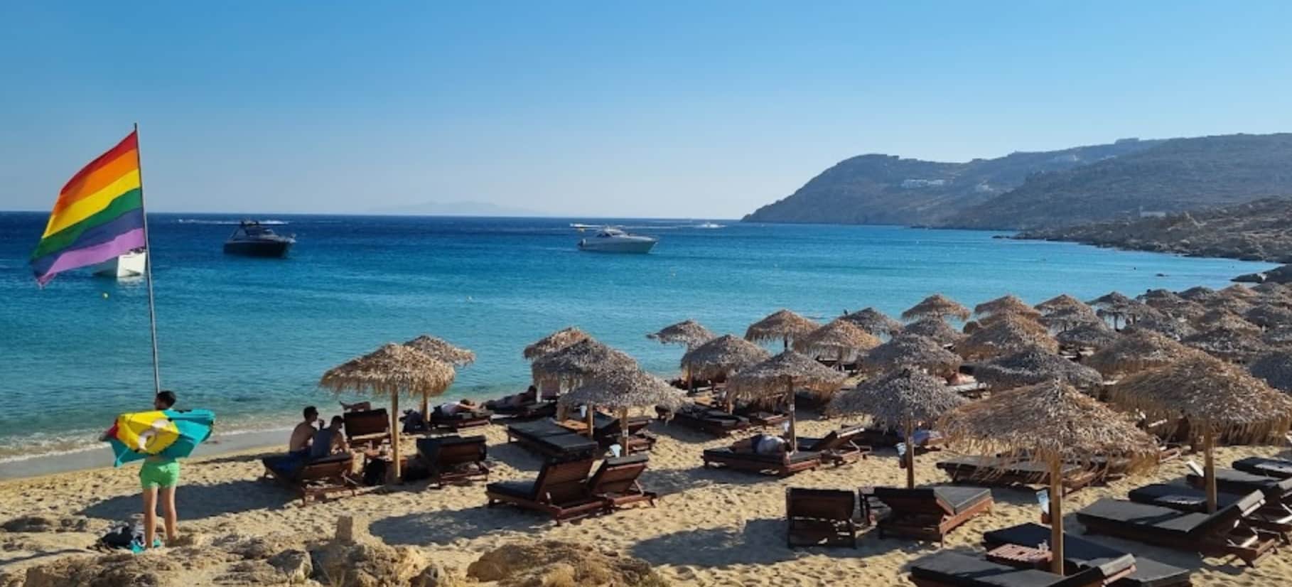 Elia Beach, Mykonos, Greece