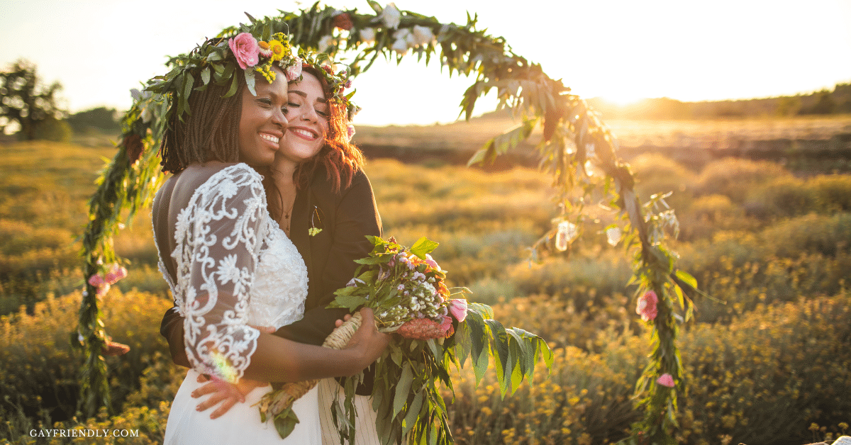 Gender-neutral wedding party