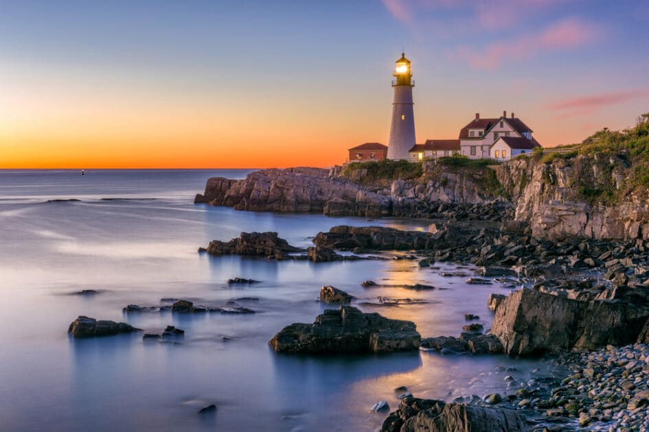 Lighthouses Gay Maine Guide
