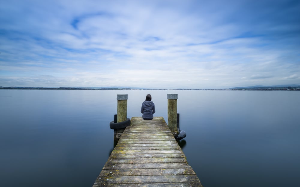 a woman in bridge self reflecting