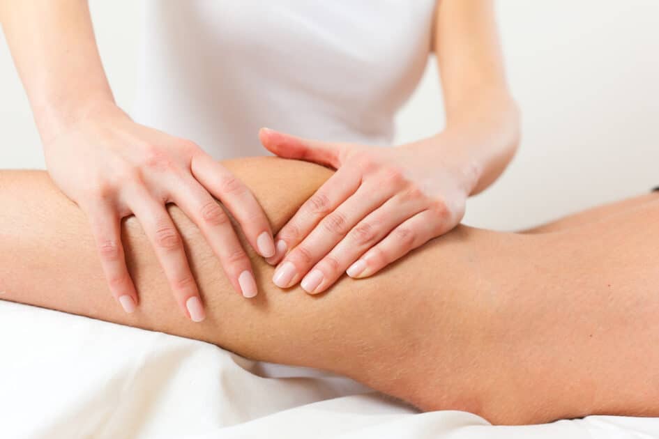 Physiotherapy patients get massages or lymphatic drainage