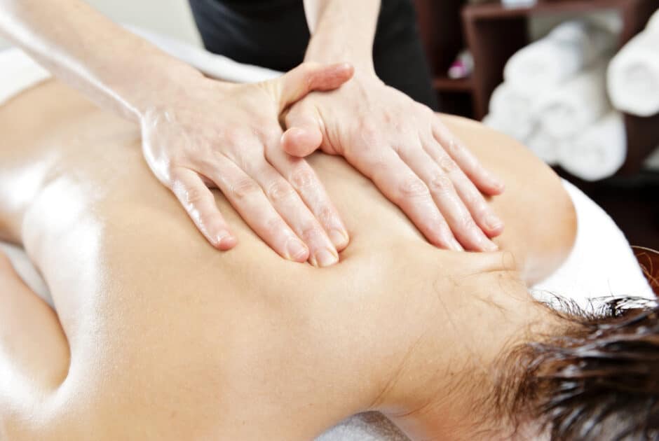 woman having ayurverdic massage therapy