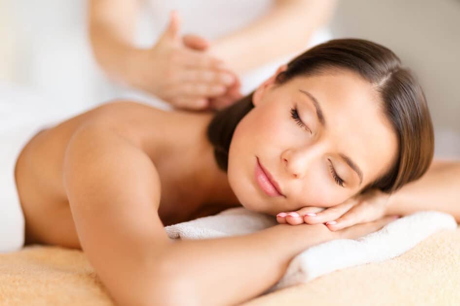 woman relaxing with massage