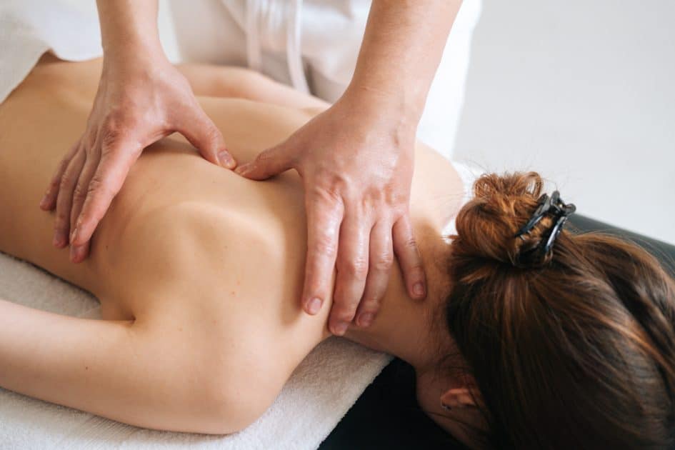 Woman having a treatment with Medical Massage Therapy