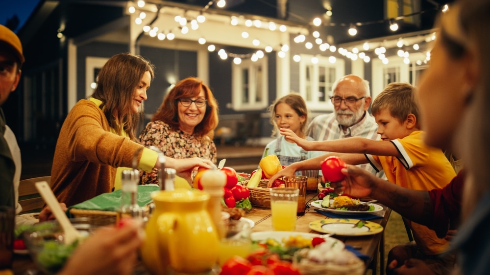 family dinner How To Split The Holidays 