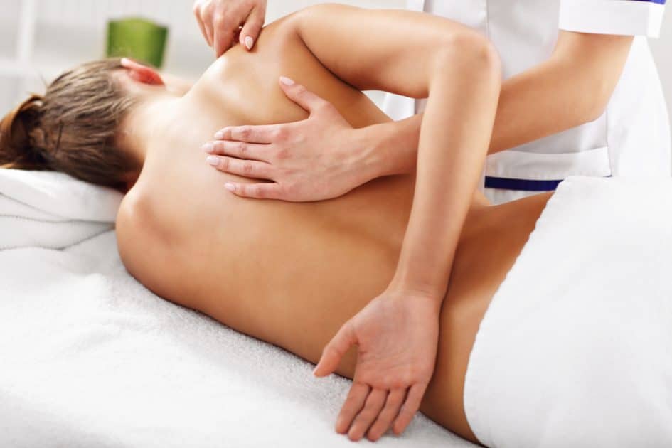 Woman having Medical Massage Therapy