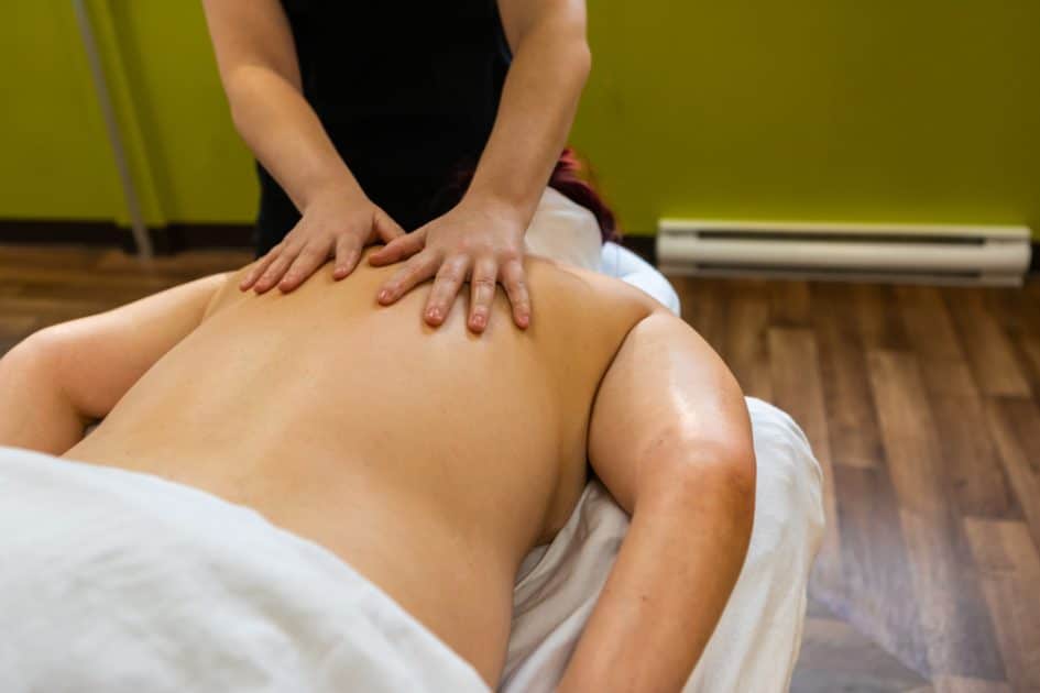 Man having Effleurage Massage