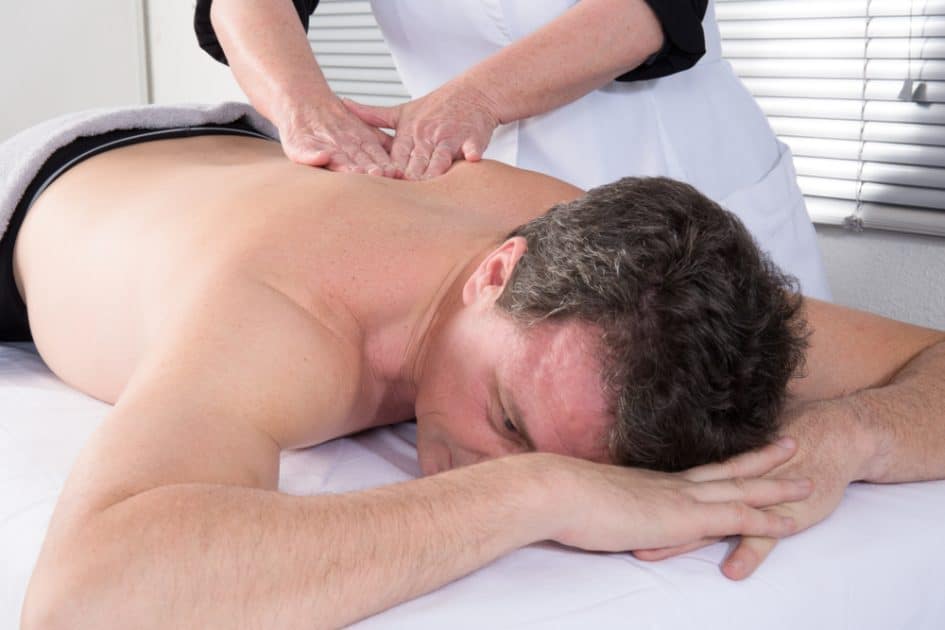 Man having a Tuina Massage in spa
