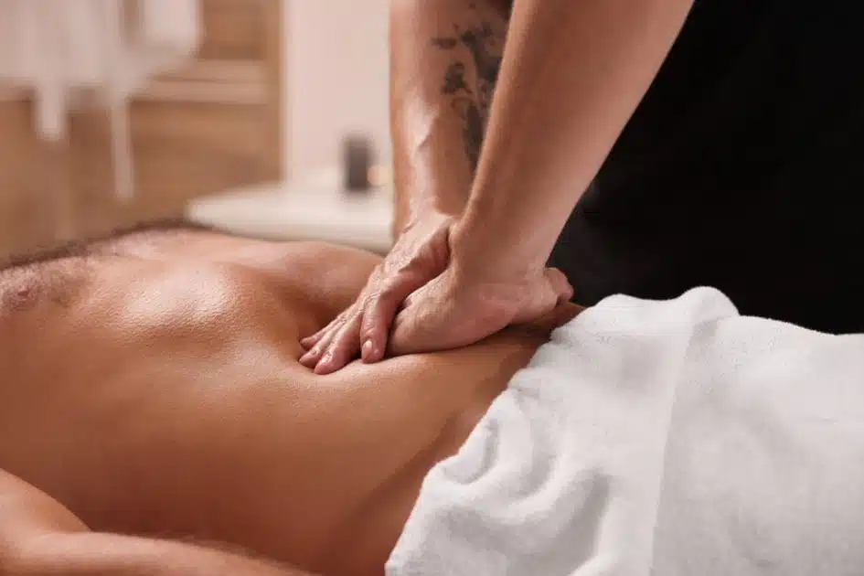 Abdominal male massage