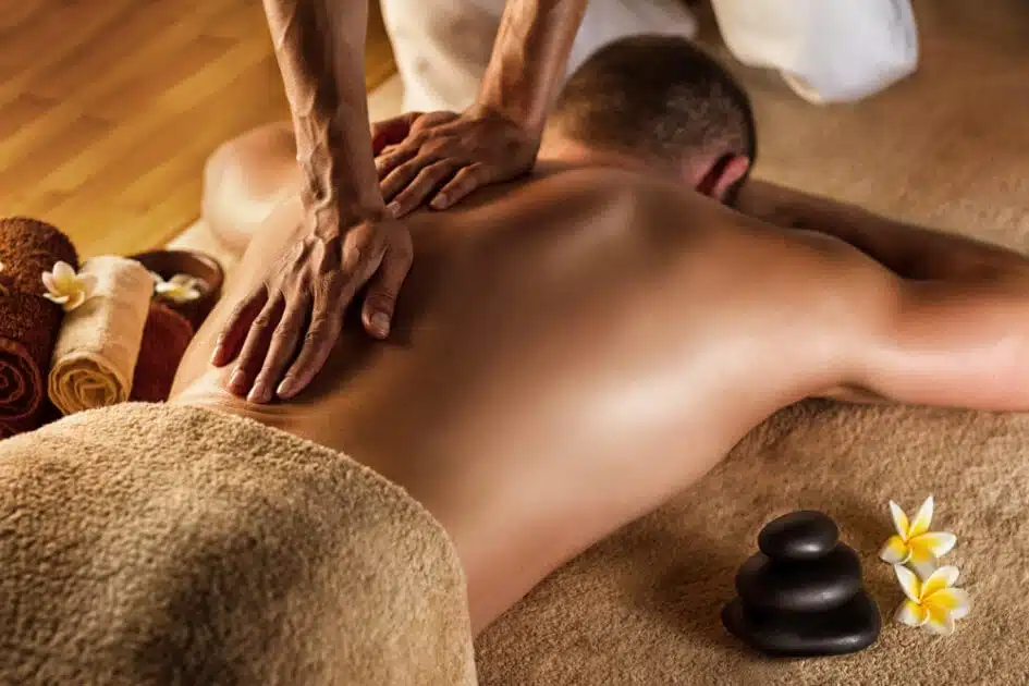gay massage Atlanta image of man on man massage