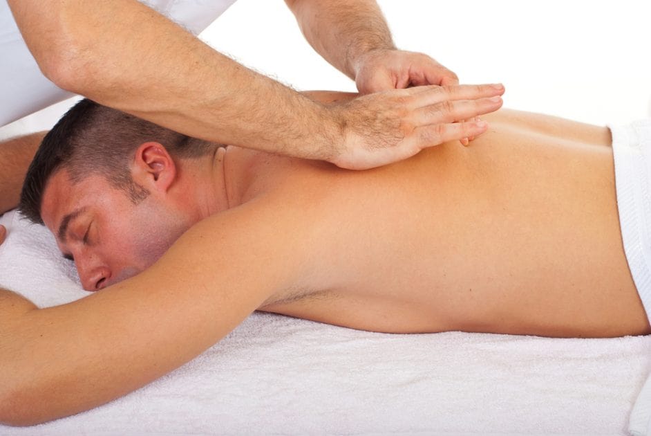 male to male back massage