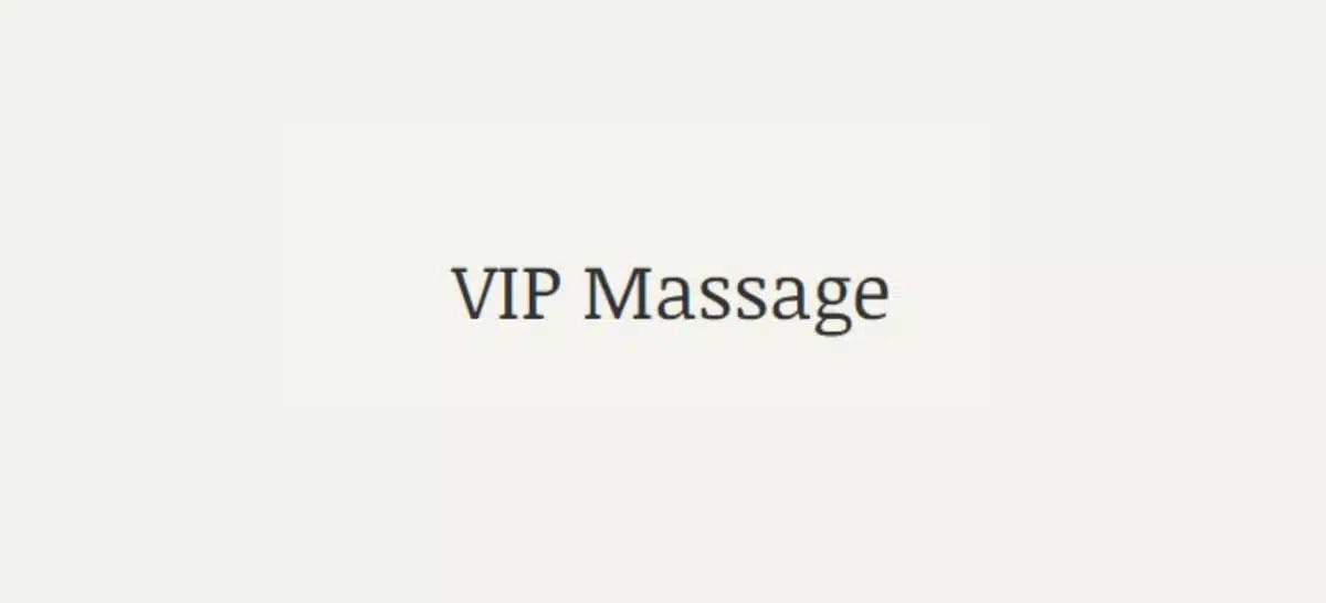 VIP Massage