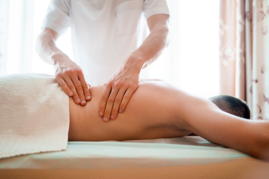 Back male massage